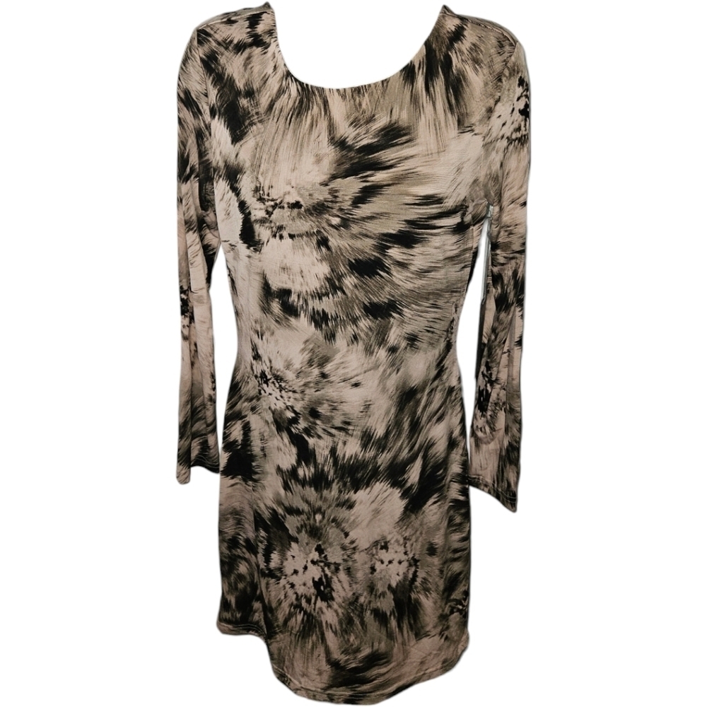 NWT Jennifer Lopez Rivera Chic Long Sleeve Bodycon Shift Dress